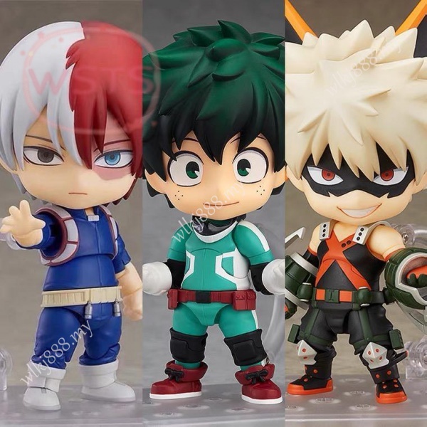 Figura De Ação De Rosto My Hero Academy Nendorid Bakugou Katsuki Midoriya Izuku Action Figure Toys model Dolls