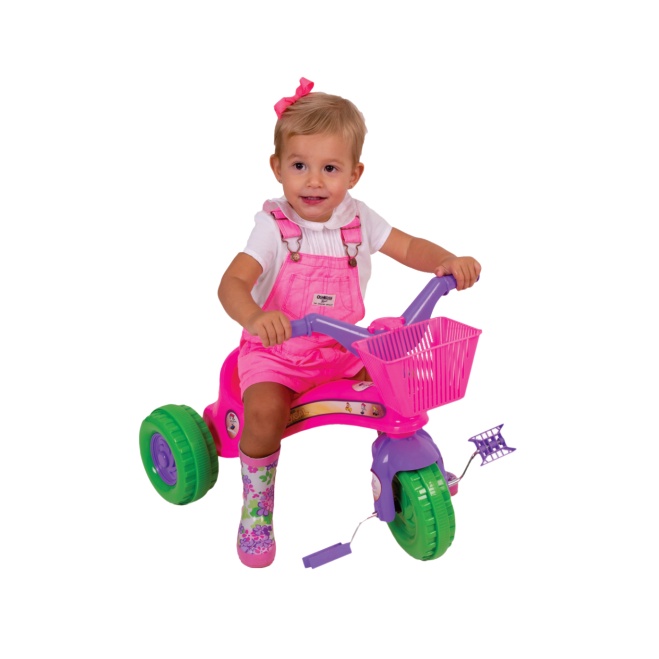 Triciclo Motoca Velotrol Tico Tico Infantil Rosa Omotcha - Chic Outlet -  Economize com estilo!