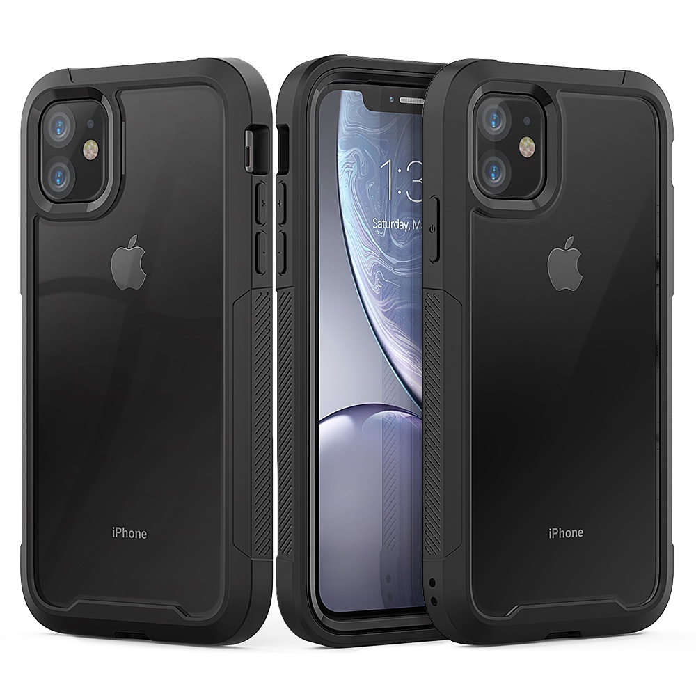 Capinha Capa De Choque Bumper Para iPhone 11/XR/X/13, Rígido PC + Silicone Macio TPU 2 in1,Protetora Cobertura Total