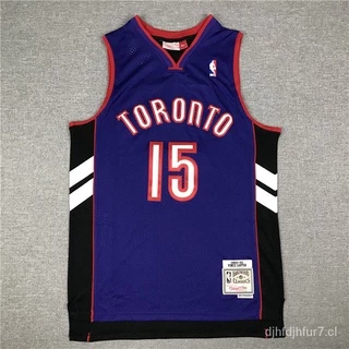 Camisa Nba Toronto Raptors No . 15 Colete Esportivo Carter Frente Roxo Atrás Preto O Novo