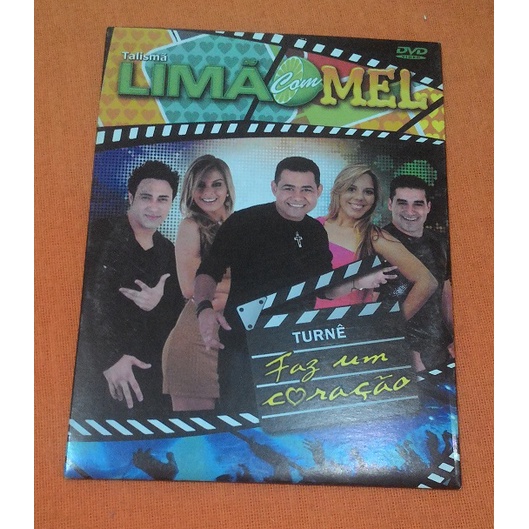 DVD LIMÃO COM MEL FAZ UM CORAÇÃO AO VIVO TERESINA PI CAPA PAPELÃO