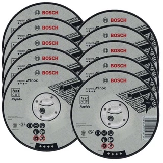 Disco de Corte Inox 7 POL x 1,6 MM EXPERT Kit 10 Unidades BOSCH