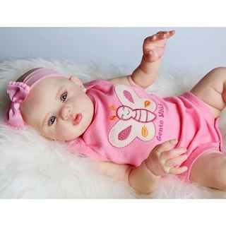 Boneca Bebê Reborn Abigail 48cm Corpo de Silicone em Oferta na Shopee