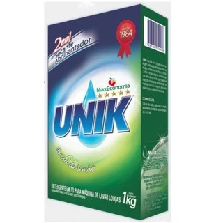 Sabão Detergente Para Máquina De Lavar Louça 1kg 2 Em 1 Unik
