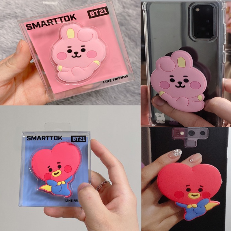 Suporte De Dedo Para Celular BTS BT21 Oficial Smart Tok Autêntica