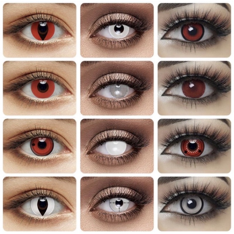 kit completo lentes de contato fantasia / cosplay | Shopee Brasil