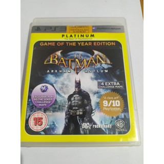 Jogo Batman Arkham Asylum ps3 original midia fisica Seminovo