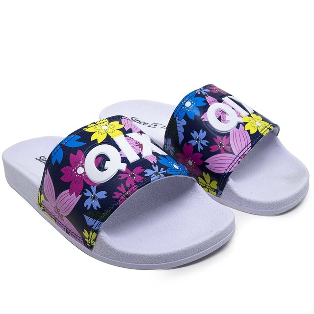 Chinelo slide qix xadrez