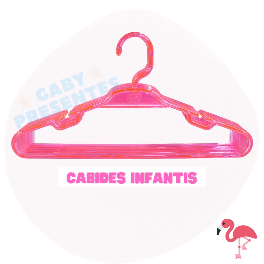 Kit Cabide Infantil Cristal Acrílico Rosa - 50 Peças | Shopee Brasil