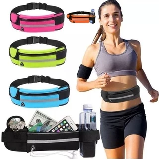 Pochete porta garrafa de água esportiva corrida slim impermeável porta celular caminhada corrida academia promoção