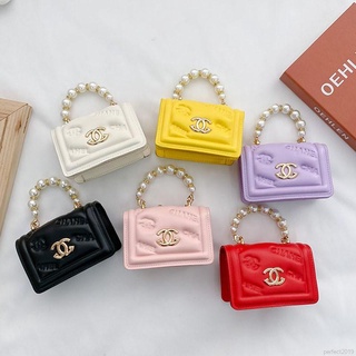 Perfeito Baby Bag Girl Kids Cute Elegant Pearl Saco Portátil Com Design Pérola Elegante Bolsa Mensageiro