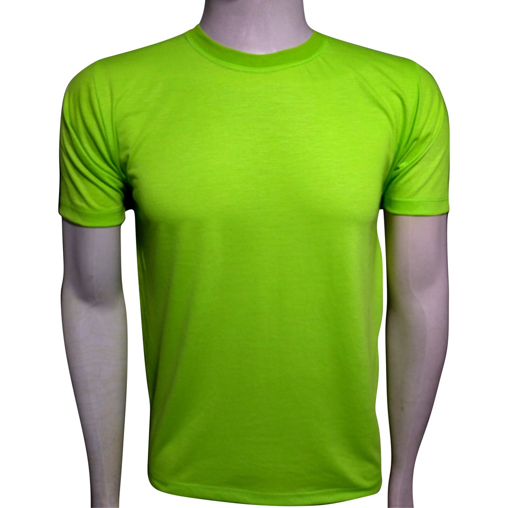 Camiseta Básica Verde Claro Lisa - 100% Poliéster Masculina