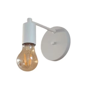 Arandela Parede Industrial Vintage Moderna Garagem Branco