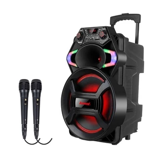 Caixa Amplificada BT Portátil Amvox ACA 550 Strondo II Com 02 Microfones