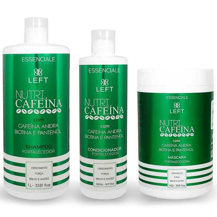 Kit Fortalecedor Nutri Cafeína Biotina e Pantenol Essenciale (3
