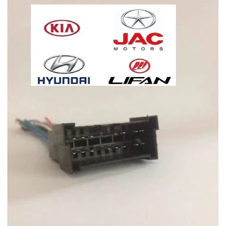 Plug Chicote De Som Macho Kia Jac Hyundai Tucson Lifan Até 2008 para Rádio Original