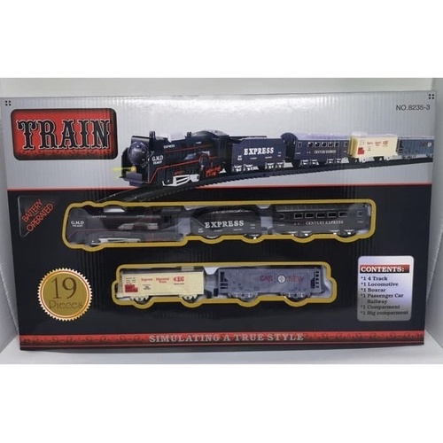 Ferrorama Trem Com Luz 19 Peças Trenzinho