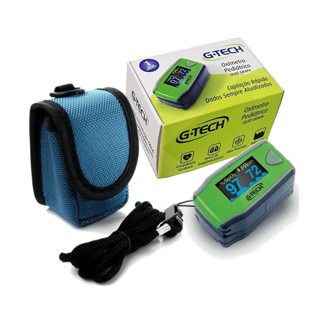 Oxímetro G-tech Infantil Oled Grumph | Shopee Brasil