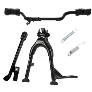 Cavalete  Central + Lateral + Estribo + Molas+Borrachas Titan/Fan em Oferta na Shopee