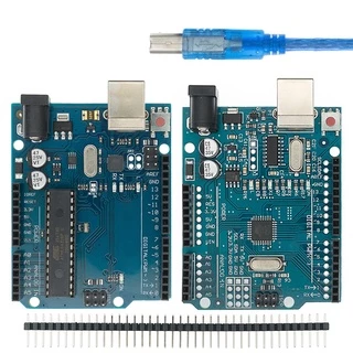Um Conjunto Uno R3 (Ch340G) Mega328P Para Arduino Uno R3 Com Cabo Usb Atmega328P