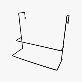 Suporte Para Toalha Duplo Porta Toalha Banheiro Box Sem Furo Preto Fosco