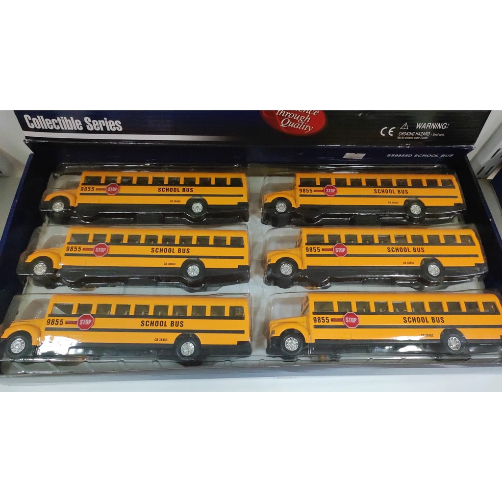 Miniatura Ônibus Escolar Amarelo - Die Cast: School Bus - Toyshow