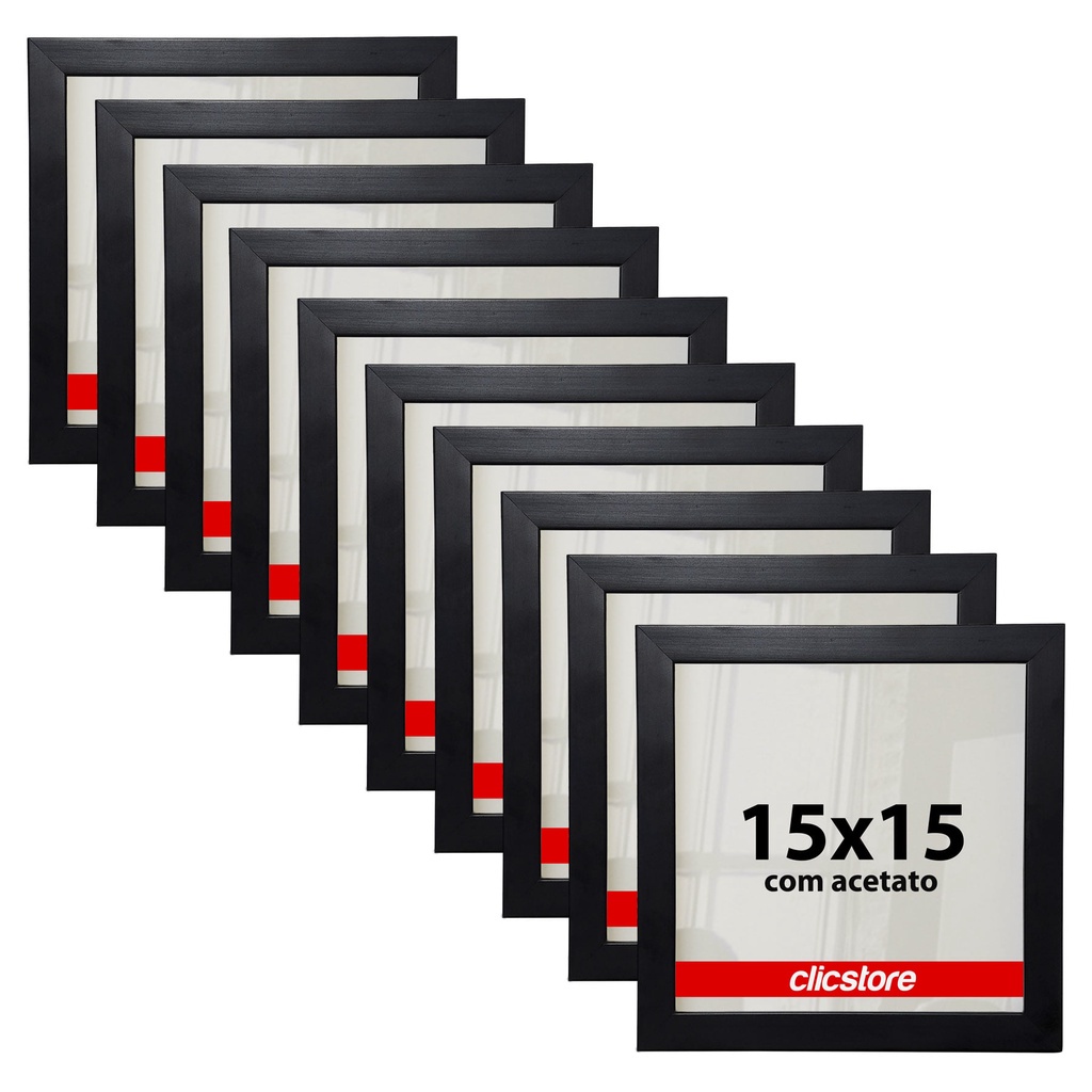 Kit 10 Moldura 15x15 Acetato Para Quadro Foto