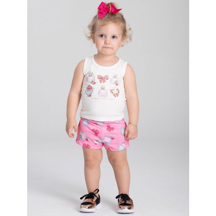 Shorts Lacinho E Babado Cotton Bebê: peças qualidade você compra