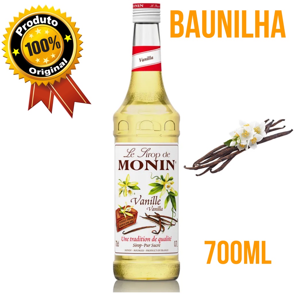 Xarope Monin Baunilha 700ml - Compra Food Service