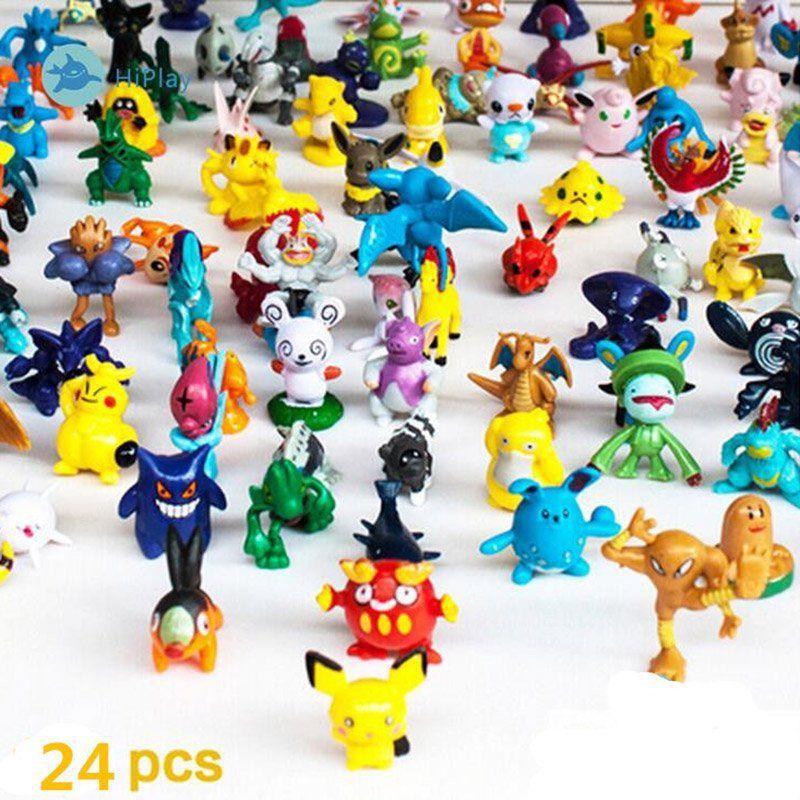 Kit 10 Miniaturas Pokémon Go Pikachu Brinquedos