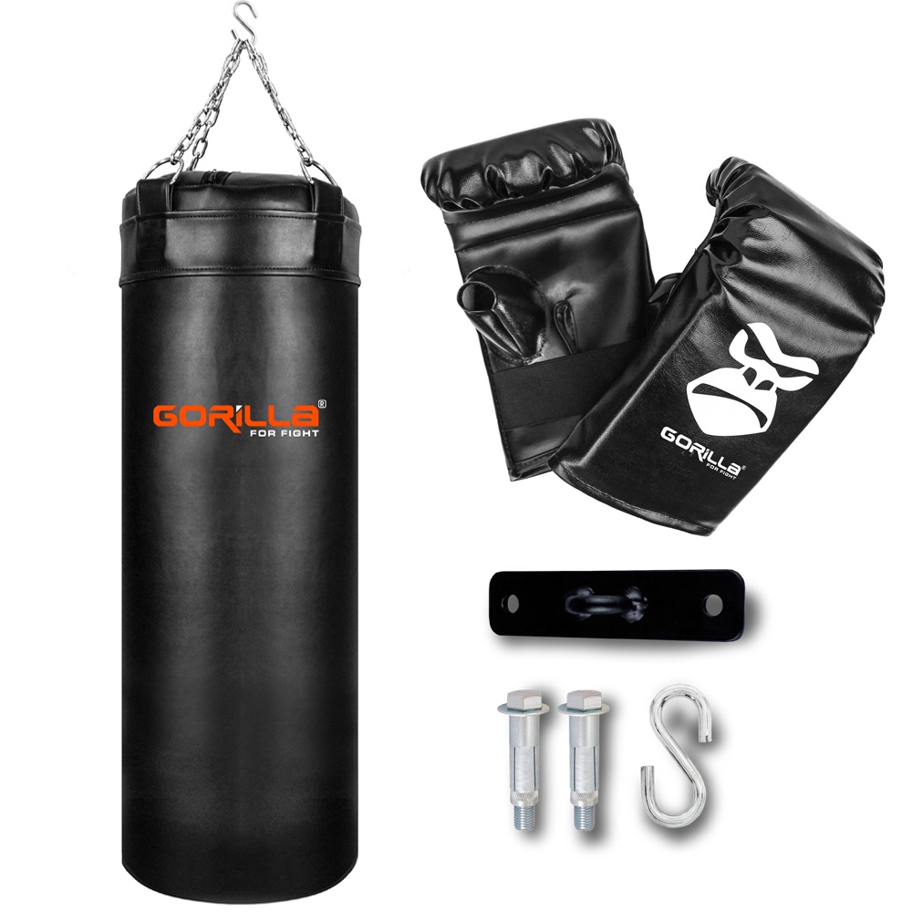 Kit Saco De Boxe Profissional 70 Cm Gorilla Esquiva Pancada + Luva Bate ...