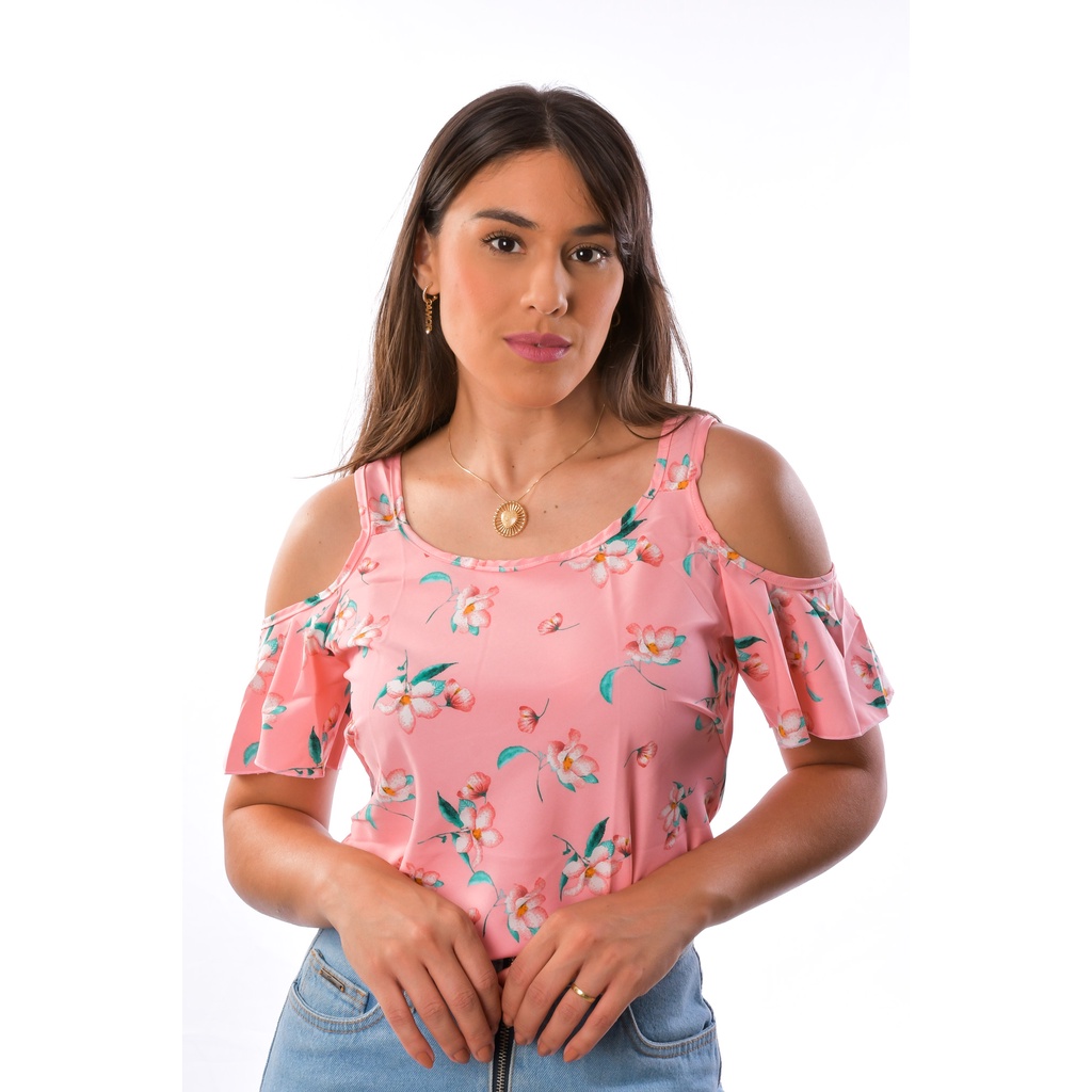 Blusas Feminina Ciganinha Blusinhas Soltinhas Feminina Gola V