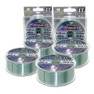 Linha Platinum XT 0,25 mm / 9 kg / Fume / OTTONI / 300 m