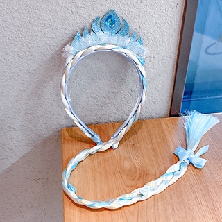 Disney frozen crianças coroa tiara princesa elsa bandana meninas de cristal  congelado bandana kawaii elsa crianças aniversário coroa presentes