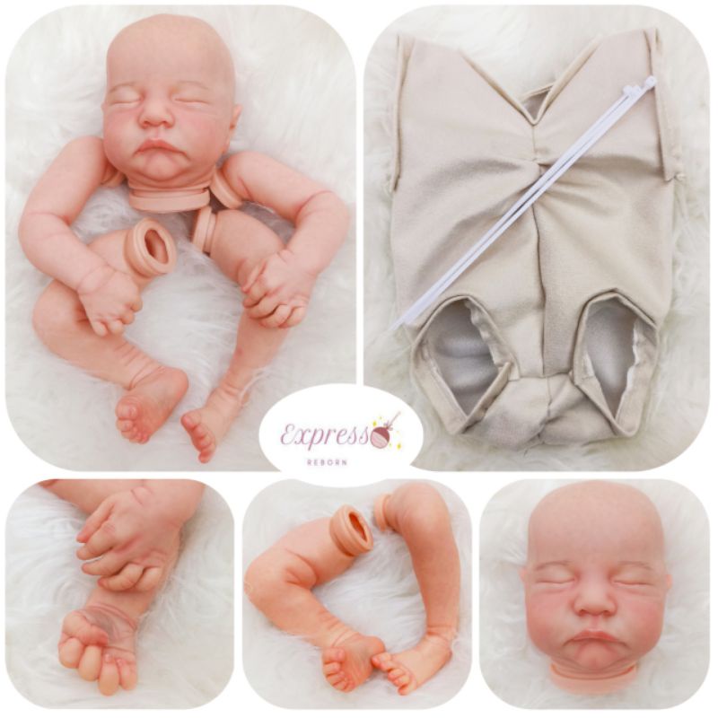 Kit Bebe Reborn Pintado Molde Levi Shopee Brasil