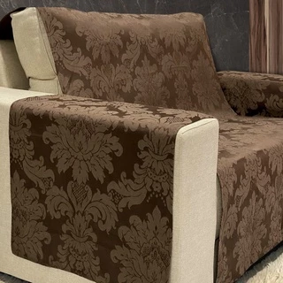 Protetor de Sofá Capa Jacquard Grande com Braços para 3 Lugares