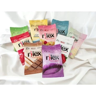 Preservativo Rilex 3 unidades sabores variados | Camisinhas lubrificadas resistentes de sabores