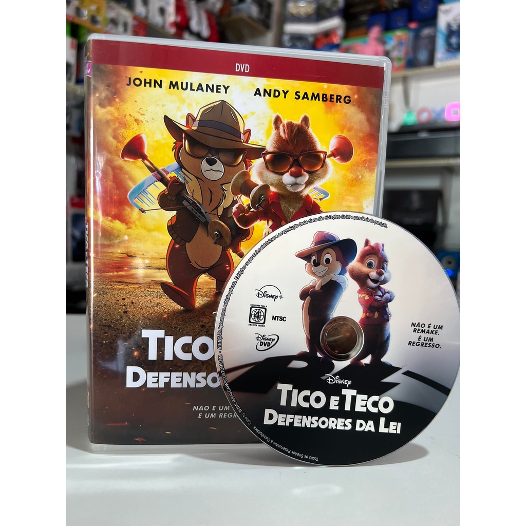 DVD Filme - Tico e Teco Defensores da Lei (2022) Dual Áudio