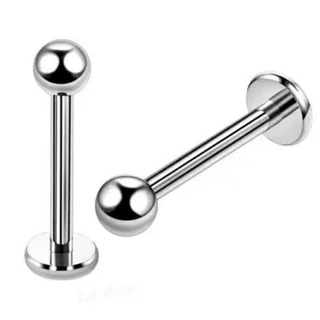 Piercing Labret Prata Aço Cirúrgico Tragus Medusa Conch Cartilagem