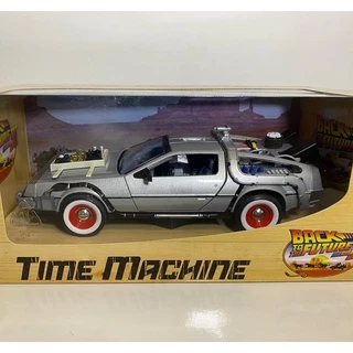 Carro Welly 1: 24 Dmc-12 Delorean / Máquina De Tempo De Volta Para O Futuro III / Veículos Estático / Die / Elenco / Veículos Colecionáveis