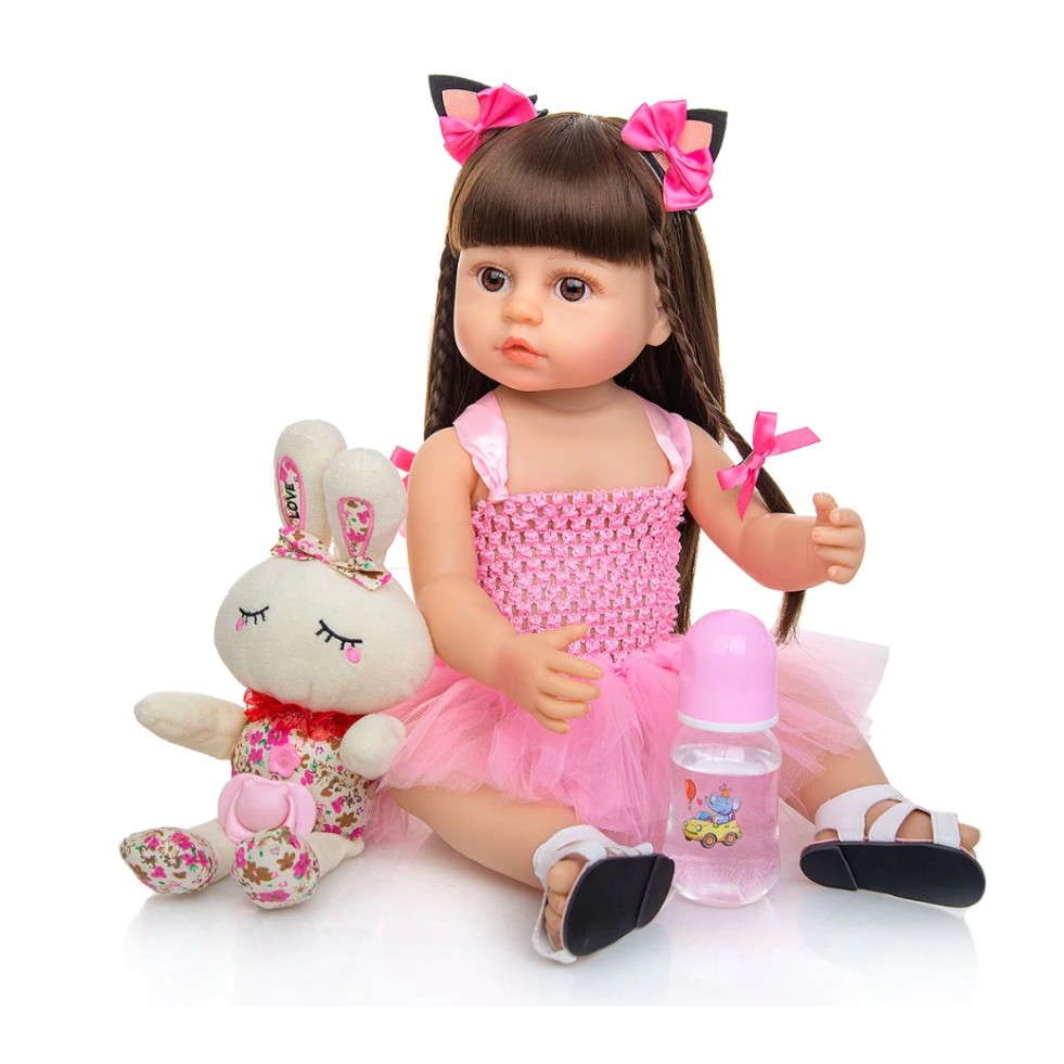 Boneca Bebê Reborn Silicone Sólido Realista Pode Dar Banho, Brinquedo  Nunca Usado 91211870