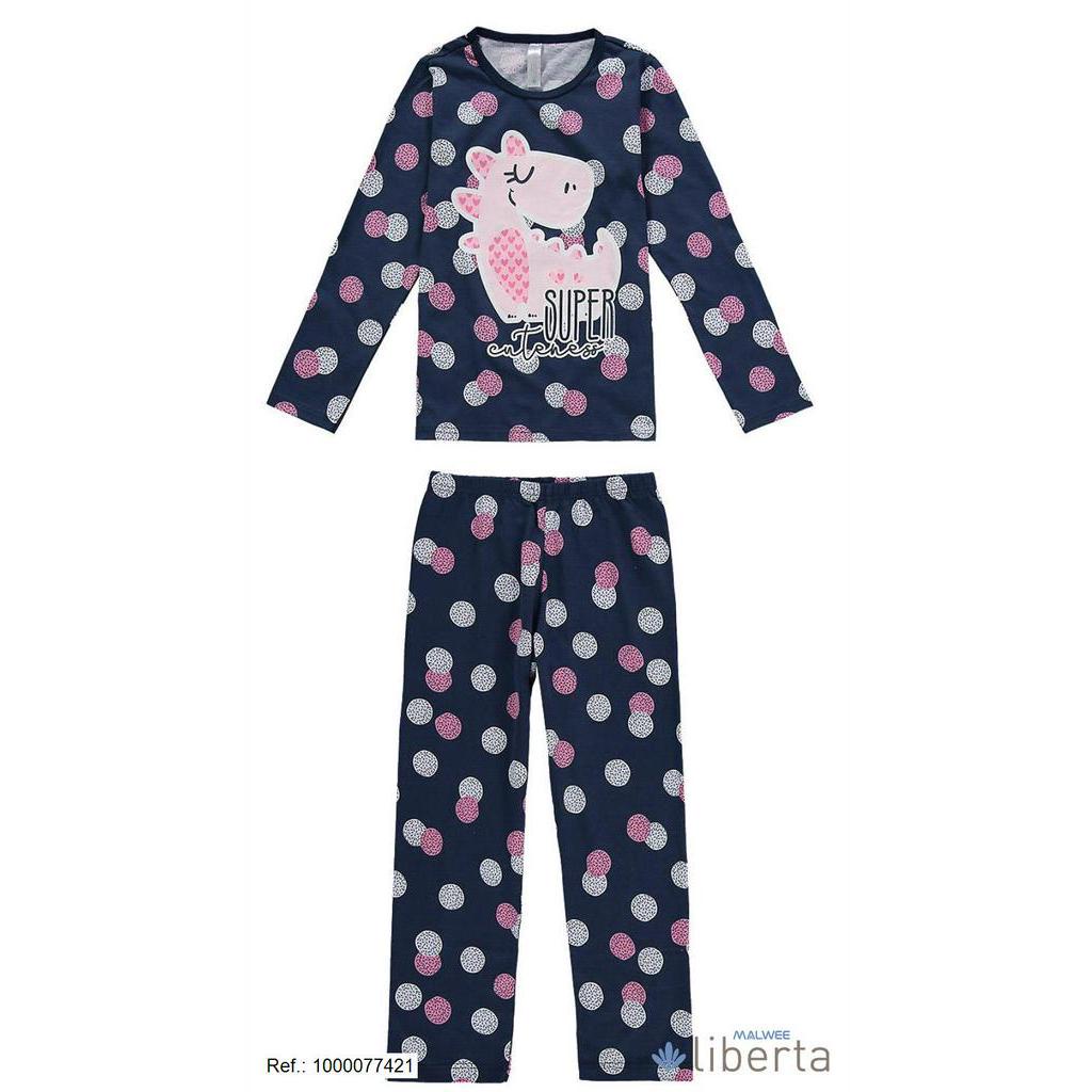 Pijama Infantil Para Menina Inverno - Malwee Liberta em Oferta na Shopee