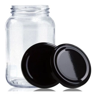 Pote de Vidro 600ml KIT C/ 10 UNIDADES - Para Conserva Geleia Salada decoração Compotas