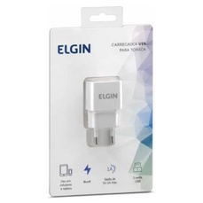 Carregador USB para Tomada ELGIN com 4 Saídas USB 20W Cabo de 1,5 Metros