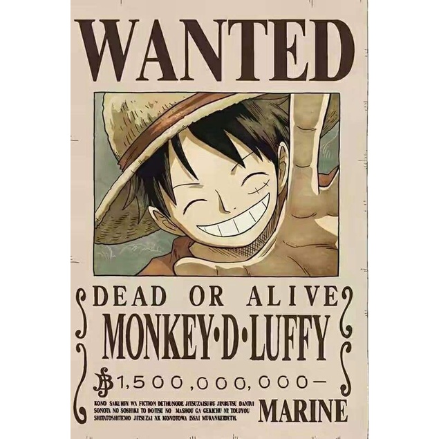 Luffy Rebaixado. One Piece. Quadro decorativo de anime em MDF