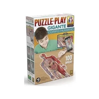 Puzzle Play Quebra Cabeça Gigante Corpo Humano 03636 - Grow