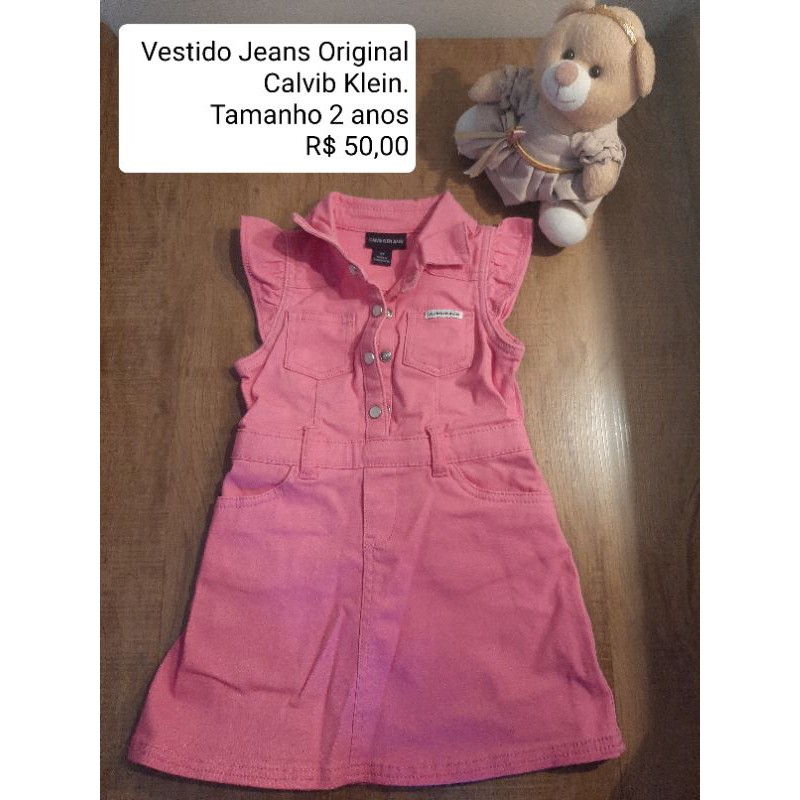 Vestido sale jeans rosa