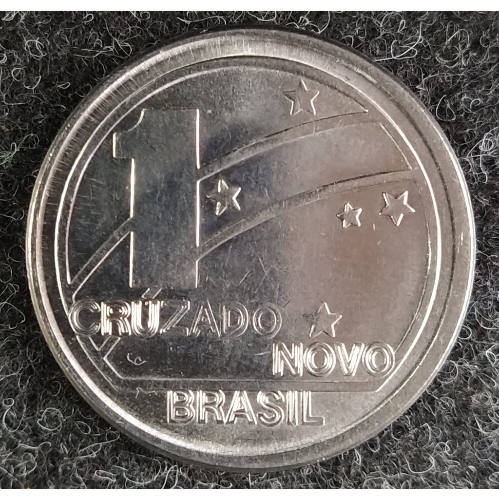 M-198 Moeda 1 Cruzado Novo 1989 - Escassas
