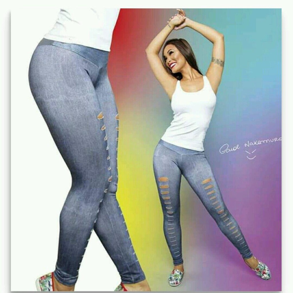 MenoxidilBa - Calça Legging Jeans Original Romance.