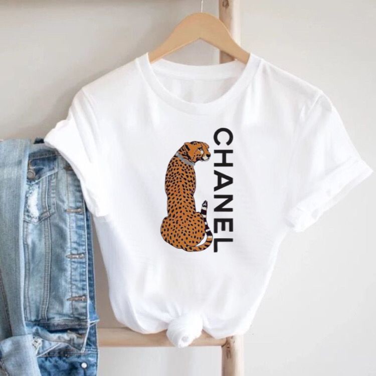 T-shirt Paris Chanel Branca - BE CHIC REVENDA